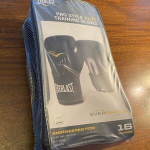 Everlast Black and Yellow Boxing Gloves